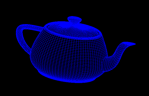 Generated image through raytracing